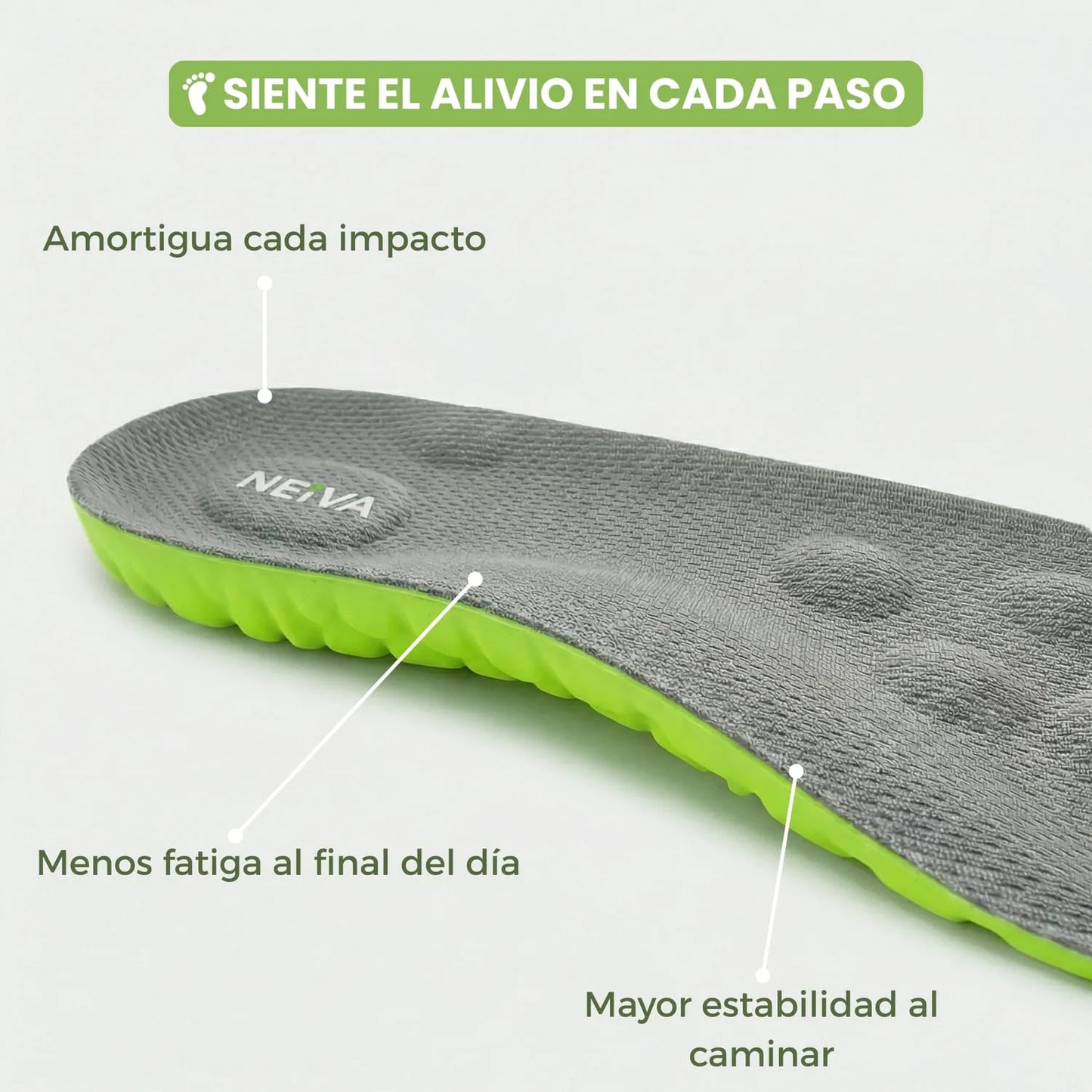 Plantilla masajeadora